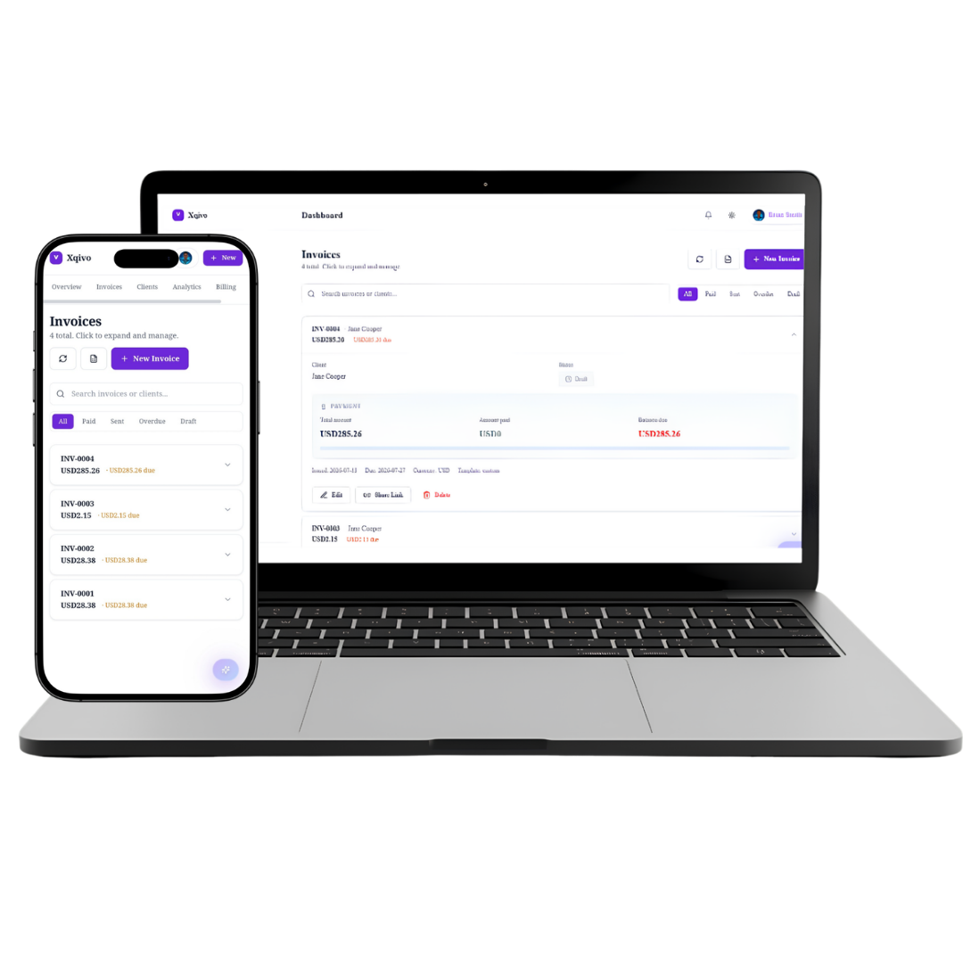 Xqivo invoice preview